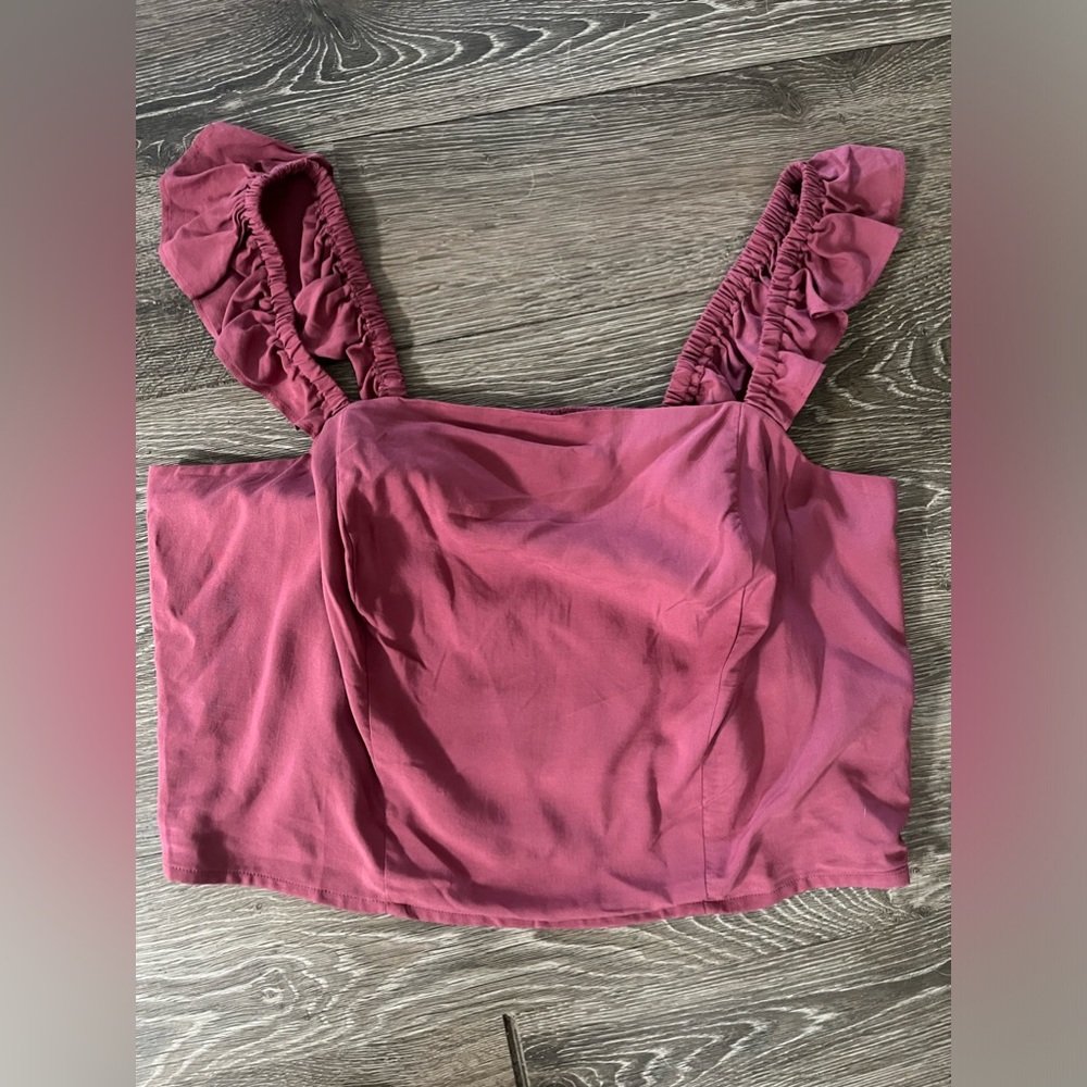 Torrid smocked crop top 2 nwt